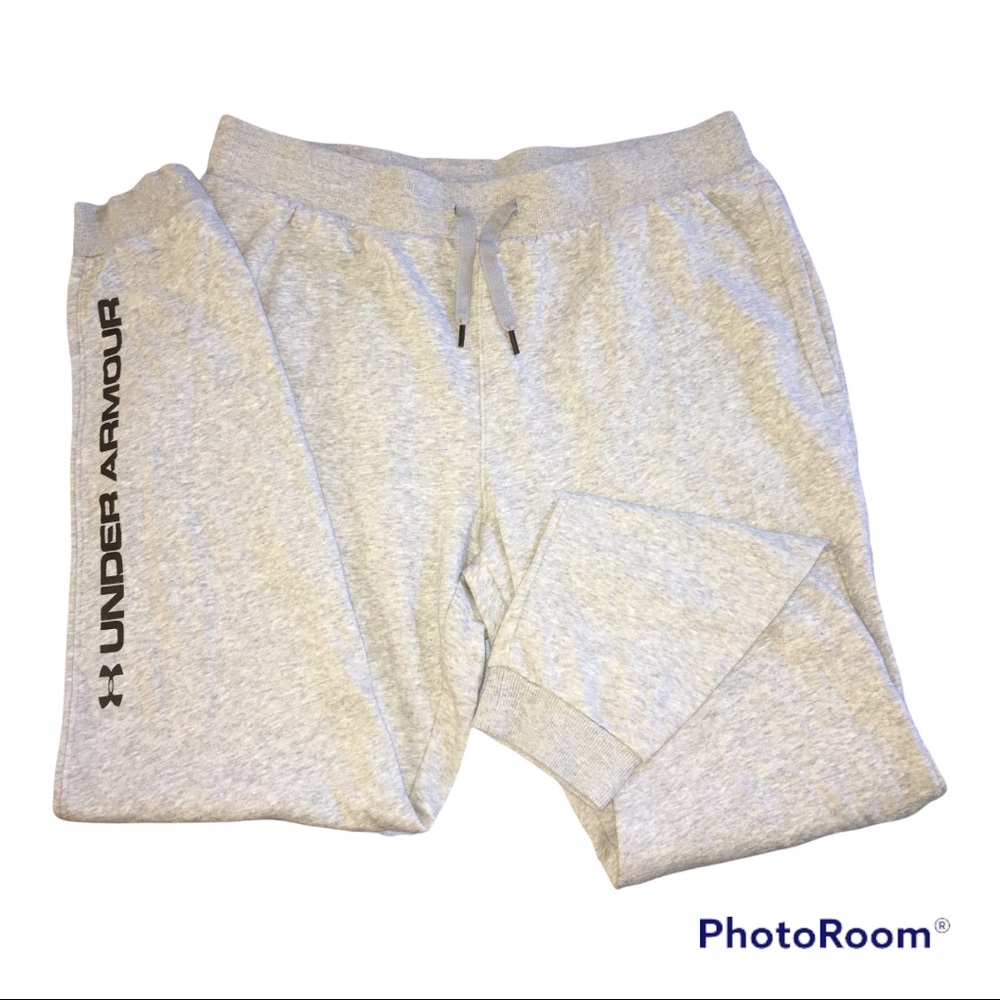 Gray under armor sweatpants
